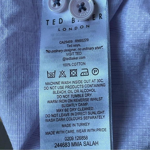 Ted Baker London Mens short sleeve button down Shirt 18975 - Picture 12 of 13